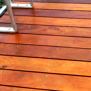 Refinished wood surface