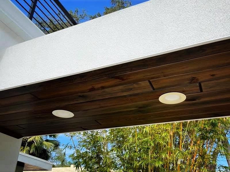 Exterior Wood Restoration, Hammock Patio Feature