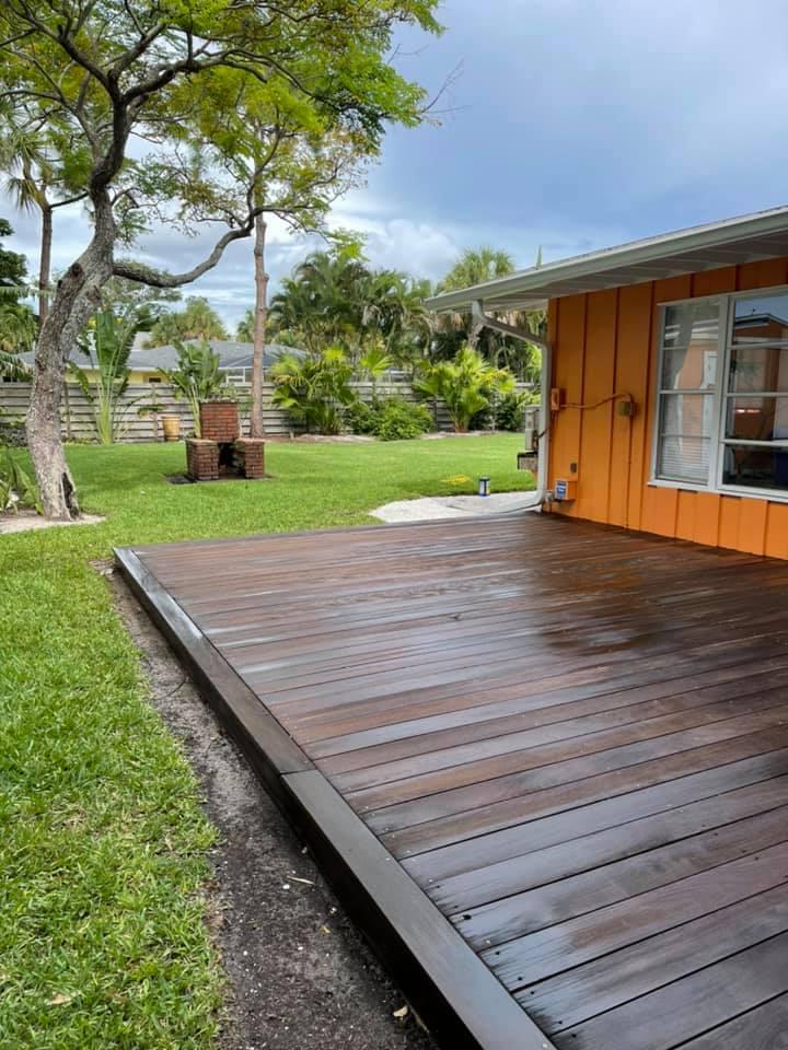Wood Deck and Patio Furniture Restoration in Longboat Key, FL