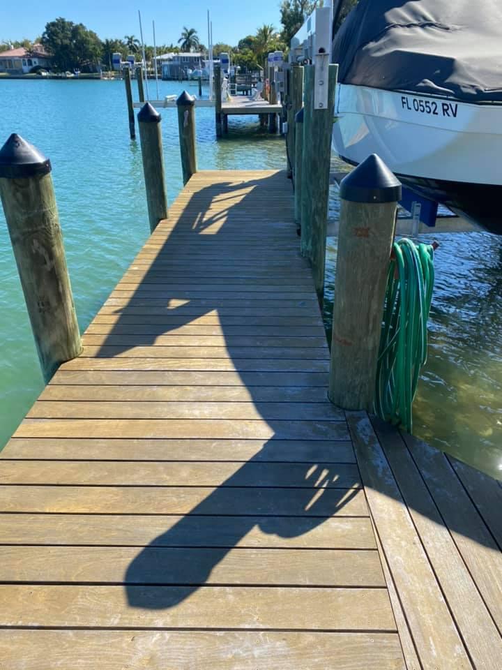 Stained Dock IPE Deck & Dock Staining | Gulf Coast Stain & Seal